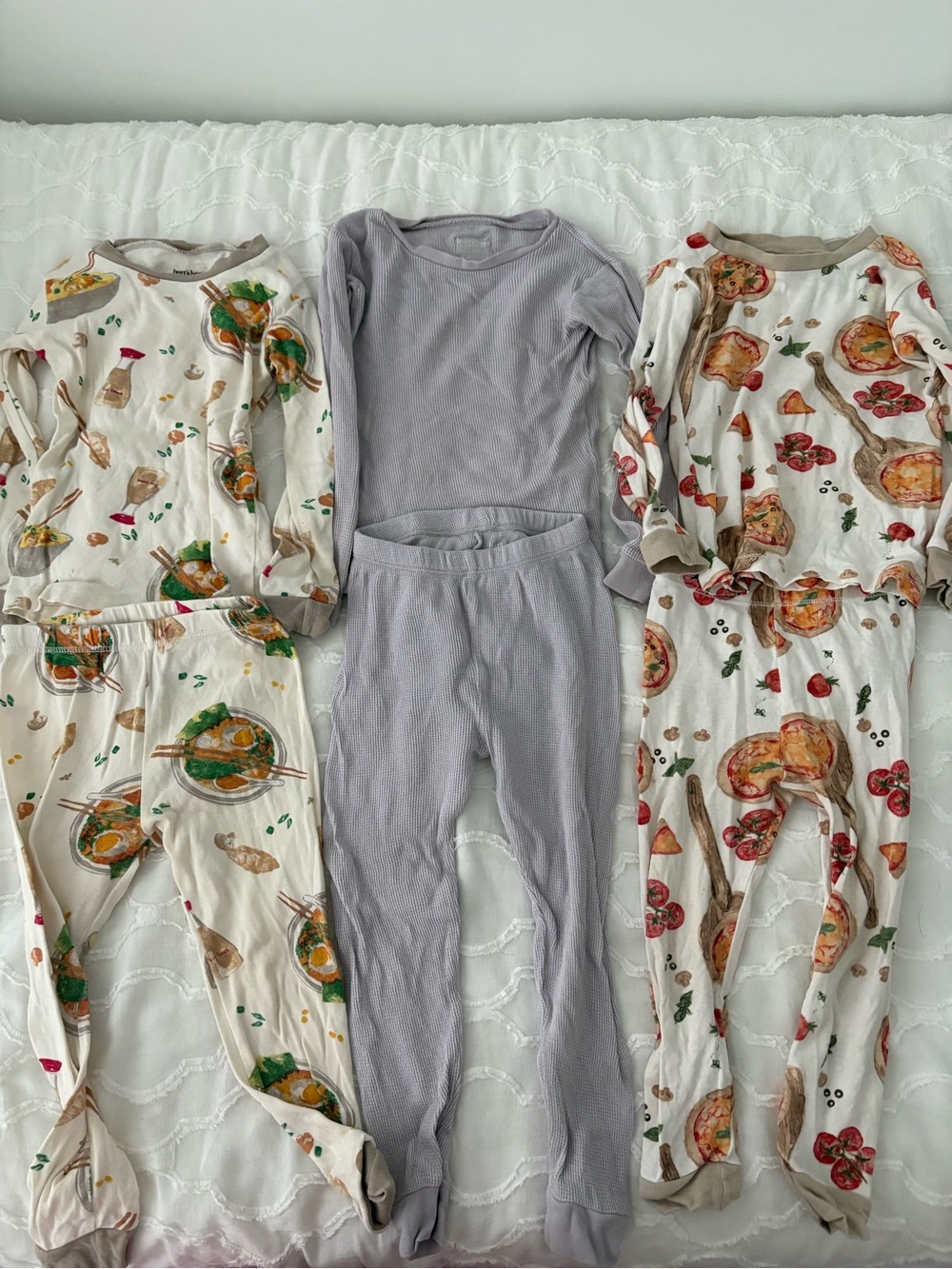 Burts Bee Baby Organic Cotton Pajamas, Set of 3, Size 3T
